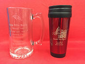 Engraved drinking containers