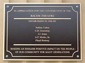 A plaque